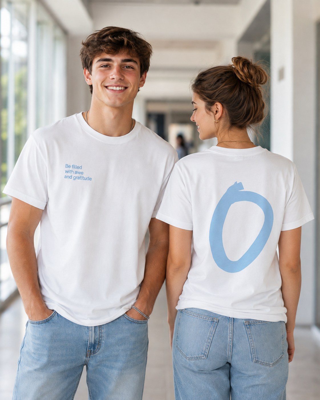 O - Double Print T-Shirt – Be Filled With Awe and Gratitude
