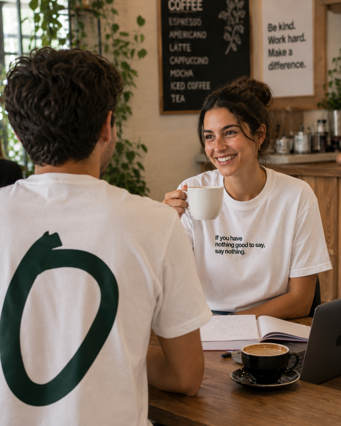 O - Double Print T-Shirt – If You Have Nothing To Say, Say Nothing